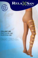 RELAXSAN BASIC КОЛГОТКИ КОМПРЕССИОННЫЕ COLLANT 280den 2КЛАСС/22-27mmHg (АРТ 980) РАЗМЕР 4/ЧЕРНЫЙ /АКЦИЯ за 1 ш