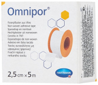 ПЛАСТЫРЬ OMNIPOR НА ОСНОВЕ ИЗ НЕТКАНОГО МАТЕРИАЛА (НА КАТУШКЕ) Н/СТЕР 2,5СМX5М
