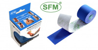 ЛЕНТА КИНЕЗИОЛОГИЧЕСКАЯ SFM-PLASTER Хлопок 5смх500см (синяя)