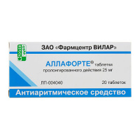 Аллафорте таб. с пролонг. высв. 25мг №20