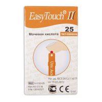 ТЕСТ-ПОЛОСКИ EASY TOUCH МОЧЕВАЯ КИСЛОТА N25