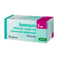 Бравадин табл п/о плен 5 мг х56
