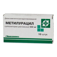 МЕТИЛУРАЦИЛ 500 МГ N10 СУПП РЕКТ/БИОСИНТЕЗ/