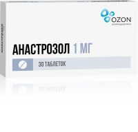АНАСТРОЗОЛ 1 МГ N30 ТАБЛ П/ПЛЕН/ОБОЛОЧ /ОЗОН/
