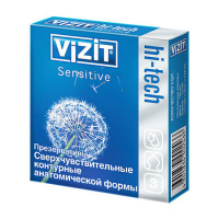 VIZIT HI-TECH ПРЕЗЕРВАТИВ SENSITIVE СВЕРХЧУВСТВИТЕЛЬНЫЕ N3