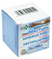 ЛЕЙКОПЛАСТЫРЬ SFM-PLASTER МЕДИЦИНСКИЙ ФИКСИРУЮЩИЙ ТКАНЕВЫЙ 5X500СМ