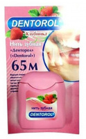 DENTOROL ЗУБНАЯ НИТЬ КЛУБНИКА 65М