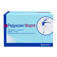 Редуксин форте таб. п.п.о. 850мг+15мг N60