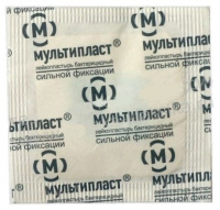 Лейкопластырь бактерицидный сильн фикс Мультипласт 3,8 х 3,8см х1