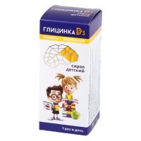 ГЛИЦИНКА D3 СИРОП ДЕТСКИЙ 100МЛ ФЛАК ЖИДКОСТЬ