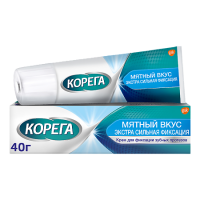 КОРЕГА КРЕМ ДЛЯ ФИКСАЦИИ ЗУБНЫХ ПРОТЕЗОВ МЯТНЫЙ ВКУС 40,0