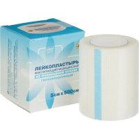 ПЛАСТЫРЬ LEIKO катушка 5,0х500 (тканевый телесный)