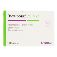 Эутирокс таб. 75мкг N100