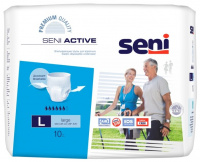 SENI ACTIVE ТРУСЫ ВПИТЫВАЮЩИЕ ДЛЯ ВЗРОСЛЫХ РАЗМЕР LARGE ОБХВАТ ТАЛИИ 100-135 N10