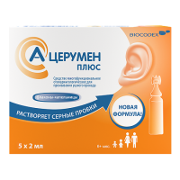 А-Церумен плюс ср-во д/промывания ушного прохода 2мл N5