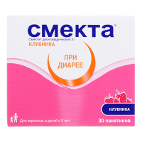 Смекта пор д/приг сусп д/внут прим (клубничный) 3 г х30 *