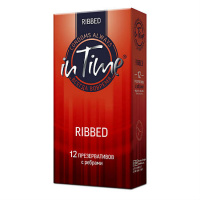 IN TIME ПРЕЗЕРВАТИВЫ ИЗ НАТУРАЛЬНОГО ЛАТЕКСА RIBBED N12