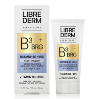 LIBREDERM DERMATOLOGY BRG+ВИТАМИН В3 ОСВЕТЛЯЮЩИЙ РЕГУЛЯРНЫЙ КРЕМ ОТ ПИГМЕНТНЫХ ПЯТЕН ДЛЯ ЛИЦА И ТЕЛА 50МЛ