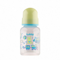 LUBBY БУТЫЛОЧКА СИЛИКОНОВАЯ СОСКА 125МЛ 0+/12023