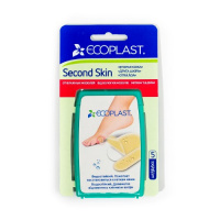 ECOPLAST ПЛАСТЫРЬ ПРОТИВОМОЗОЛЬНЫЙ ГИДРОКОЛЛОИДНЫЙ SECOND SKIN 44Х69ММ N2+20Х60ММ N3