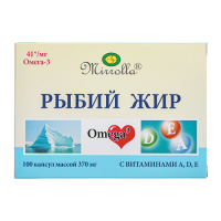Рыбий жир мирролла капс. вит Е 0,37г N100