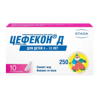 ЦЕФЕКОН Д 250 МГ N10 СУПП РЕКТ Д/ДЕТ