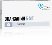 ОЛАНЗАПИН 5 МГ N28 ТАБЛ ДИСПЕРГ В/ПОЛОСТИ РТА