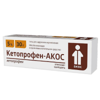 Кетопрофен-Акос гель д/наружн. прим. 5% 30г N1