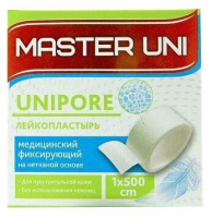 ЛЕЙКОПЛАСТЫРЬ MASTER UNI МЕДИЦИНСКИЙ ФИКСИРУЮЩИЙ НА НЕТКАНОЙ ОСНОВЕ 1X500СМ