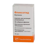 Фликсотид аэр. д/инг.доз. 125мкг/доза инг. 60доз
