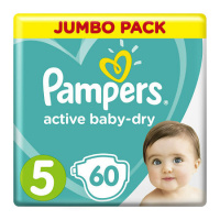 PAMPERS ACTIVE BABY-DRY ПОДГУЗНИКИ РАЗМЕР 5 N60