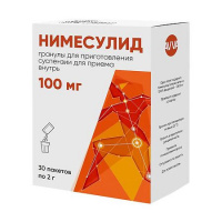 Нимесулид гран д/приг сусп д/внут прим 100 мг пак 2 г х30