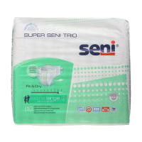 SENI SUPER TRIO ПОДГУЗНИКИ ДЛЯ ВЗРОСЛЫХ РАЗМЕР EXTRA LARGE ОБХВАТ ТАЛИИ 130-170 N10