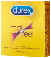 Дюрекс Презервативы Real Feel д/естест. Ощущений х3