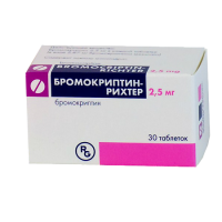БРОМОКРИПТИН-РИХТЕР 2,5 МГ N30 ТАБЛ