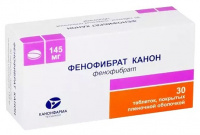 ФЕНОФИБРАТ КАНОН 145 МГ N30 ТАБЛ П/ПЛЕН/ОБОЛОЧ