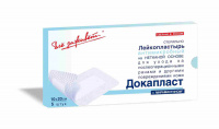 ЛЕЙКОПЛАСТЫРЬ АНТИМИКРОБНЫЙ ДОКАПЛАСТ 10Х20СМ N5/С МИРАМИСТИНОМ