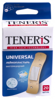 Пластырь Тенерис/teneris universal бактерицидный 76х19мм N20 полимер с серебром