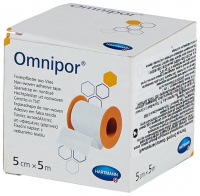 ПЛАСТЫРЬ OMNIPOR НА ОСНОВЕ ИЗ НЕТКАНОГО МАТЕРИАЛА (НА КАТУШКЕ) Н/СТЕР 5СМX5М