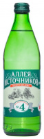 Вода минеральная (Аллея источников  Нагутская-4 0.5л. стекло   (винт крышка)