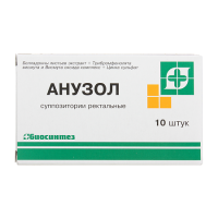 Анузол супп. рект. N10