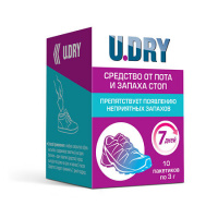U DRY ДЕЗОДОРАНТ ДЛЯ НОГ N10 ПАК