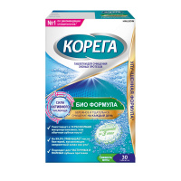 Корега таб. д/очищения зубных протезов отбеливающие N30