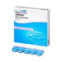 BAUSCH+ LOMB SOFLENS DAILY DISPOSABLE ОДНОДНЕВНЫЕ КОНТАКТНЫЕ ЛИНЗЫ /-1,25/ N90