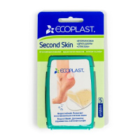 ECOPLAST ПЛАСТЫРЬ ПРОТИВОМОЗОЛЬНЫЙ ГИДРОКОЛЛОИДНЫЙ SECOND SKIN 37Х55ММ N5