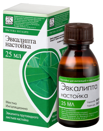 Эвкалипта настойка д/ингал и мест прим фл 25 мл х1
