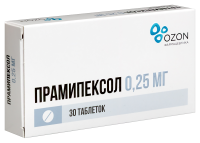 Прамипексол табл 0,25 мг х30