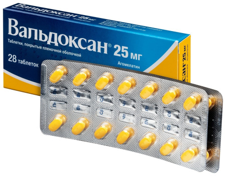 Вальдоксан таб. п/п/о 25мг №28