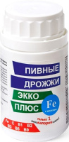 ПИВНЫЕ ДРОЖЖИ ЭККО ПЛЮС С ЖЕЛЕЗОМ N100 ТАБЛ МАССОЙ 0,45Г
