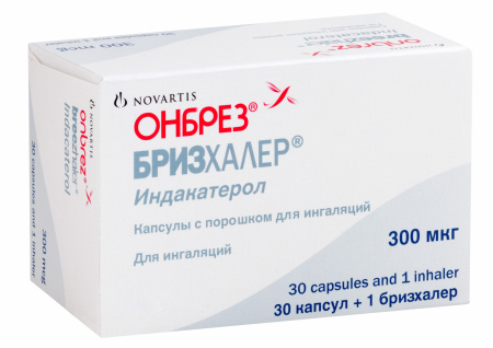 Онбрез Бризхайлер капс с пор д/ингал 300 мкг в комплекте с устр. д/инг х30 *